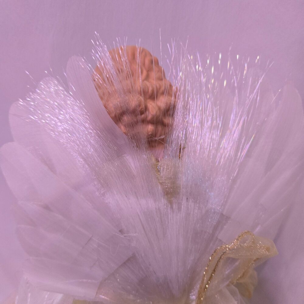 Fiber Optic Multi Color Light Up Angel Tree Topper - Picture 4 of 5
